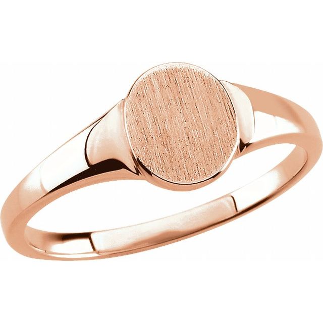 14K Gold, 18K Gold, Platinum Signet Ring - Options Available