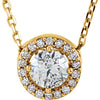 14K Yellow 1/4 CTW Natural Diamond Halo-Style 16