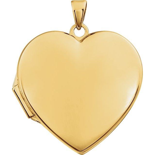 14K Gold Heart Locket - Options Available