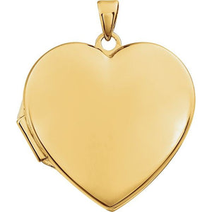 14K Gold Heart Locket - Options Available