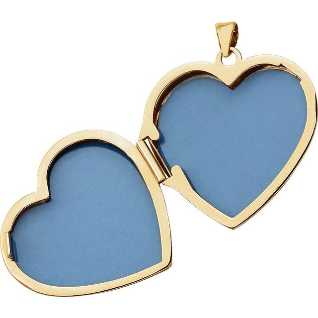 14K Gold Heart Locket - Options Available