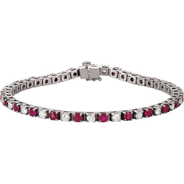 14K Gold Line Bracelet - Options Available