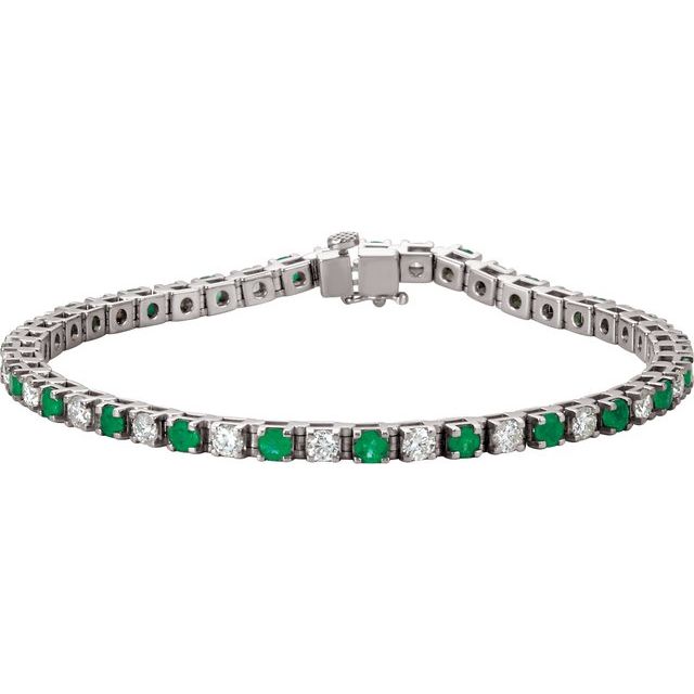 14K Gold Line Bracelet - Options Available