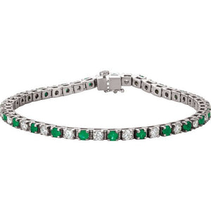 14K Gold Line Bracelet - Options Available
