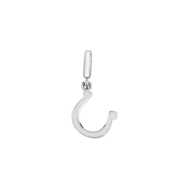 14K Gold Tiny Horseshoe Charm/Pendant