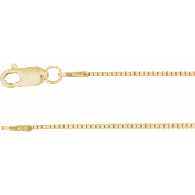 Elegant Box Chain Bracelet in 14K Gold