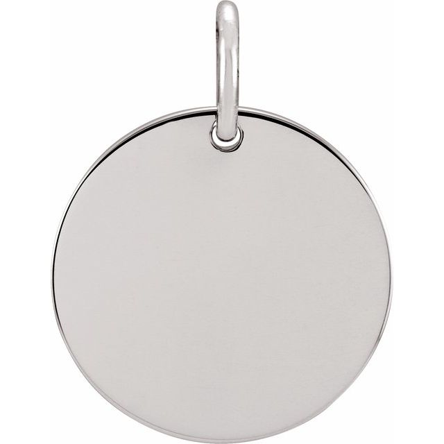 14K Gold Circle Charm/Pendant