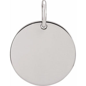 14K Gold Circle Charm/Pendant