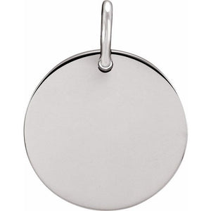 14K Gold Circle Charm/Pendant