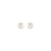 14K White Cultured White Freshwater Pearl Earrings