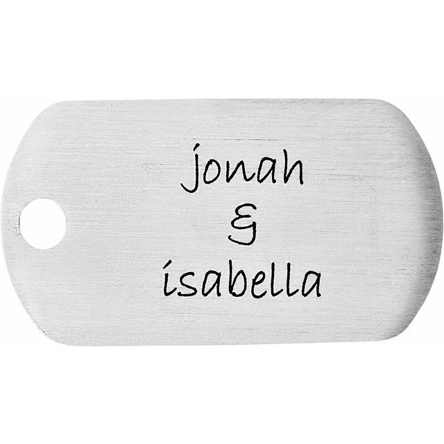 14K Gold Posh Mommy Little Dude Engravable Dog Tag