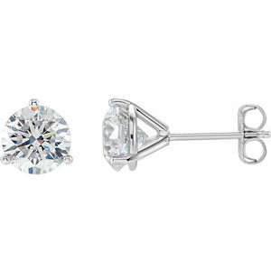 14K White Gold Natural Diamond Stud Earrings with 1/5 CTW