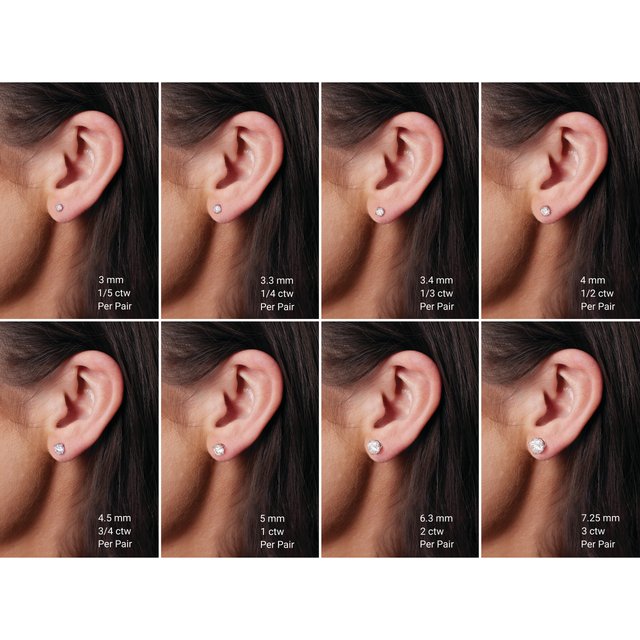 14K Gold Lab-Grown Diamond Stud Earrings
