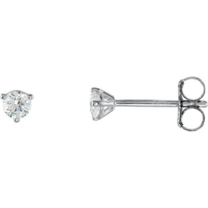 14K Gold Natural Diamond Stud Earrings