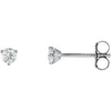 14K White Gold Natural Diamond Stud Earrings with 1/5 CTW