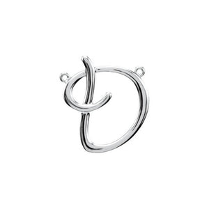 14K Gold Script Initial Pendant - Options Available