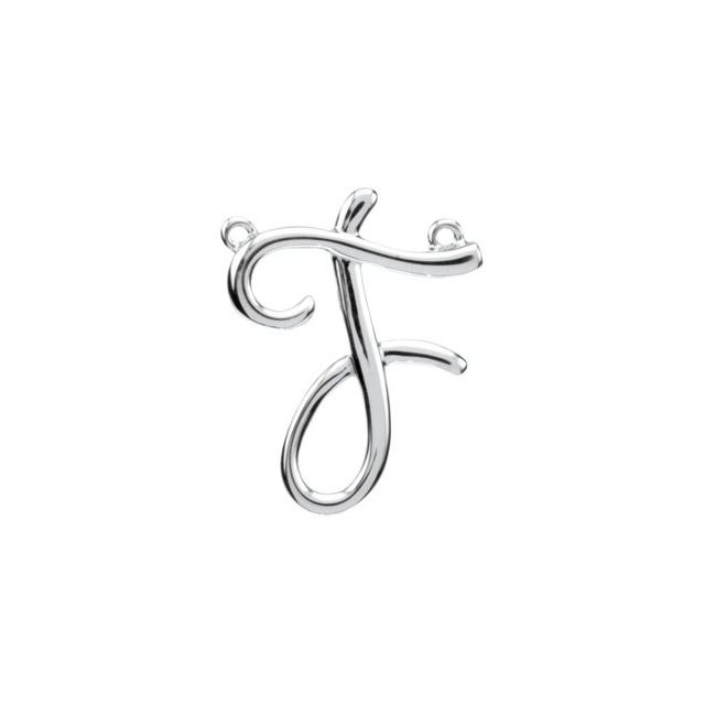 14K Gold Script Initial Pendant - Options Available