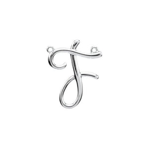 14K Gold Script Initial Pendant - Options Available