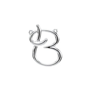 14K Gold Script Initial Pendant - Options Available