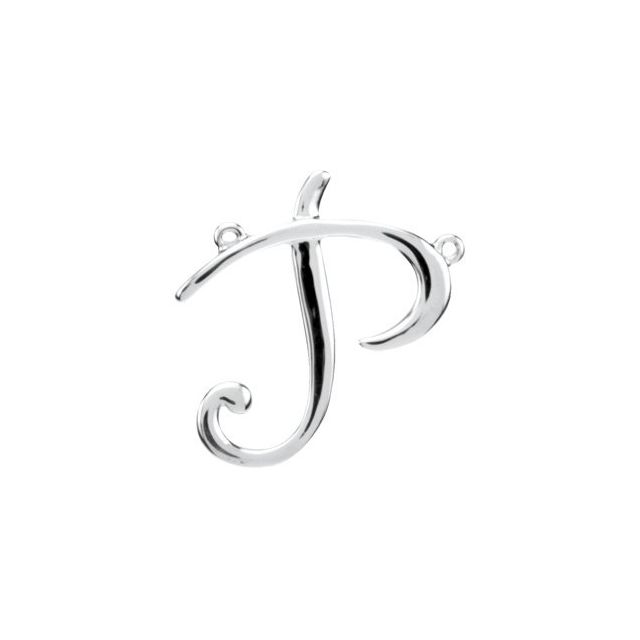 14K Gold Script Initial Pendant - Options Available