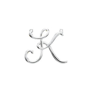 14K Gold Script Initial Pendant - Options Available