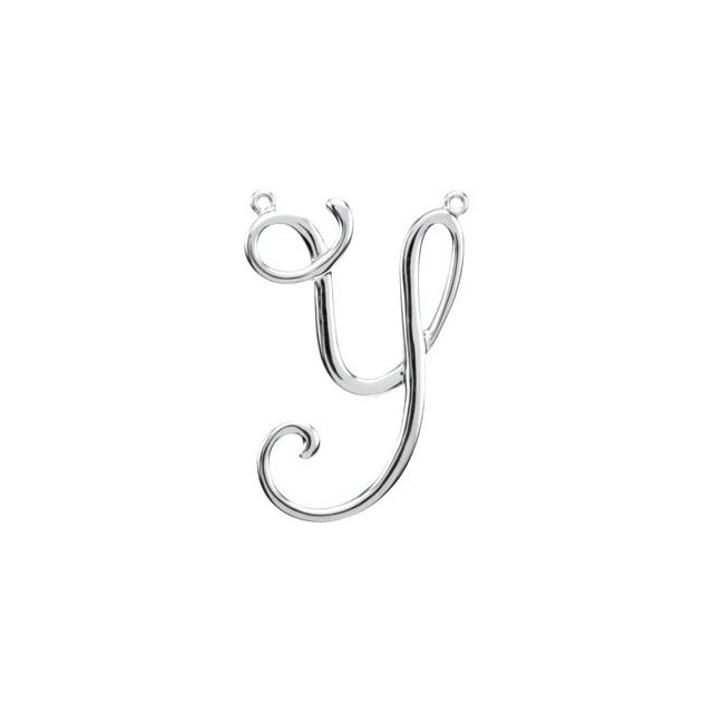 14K Gold Script Initial Pendant - Options Available