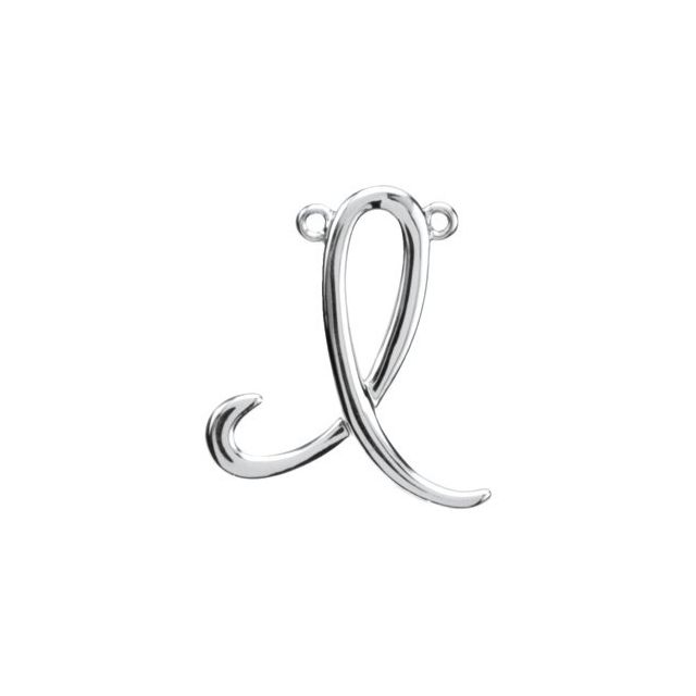 14K Gold Script Initial Pendant - Options Available