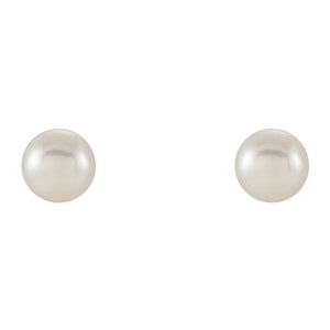 Cultured White Freshwater Pearl Earrings