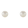 14K White Cultured White Freshwater Pearl Earrings