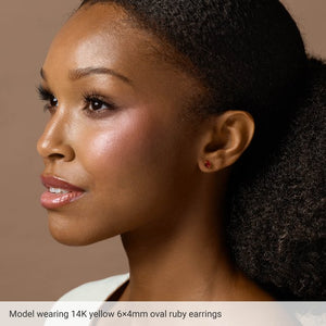 Lab-Grown Blue Sapphire 4-Prong Earrings