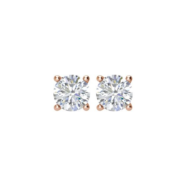 14K White 3mm 1/5 CTW Natural Diamond Stud Earrings