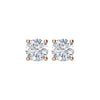 14K White 3mm 1/5 CTW Natural Diamond Stud Earrings