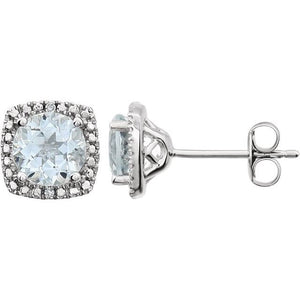 .015 Ctw Natural Diamond Birthstone Earrings
