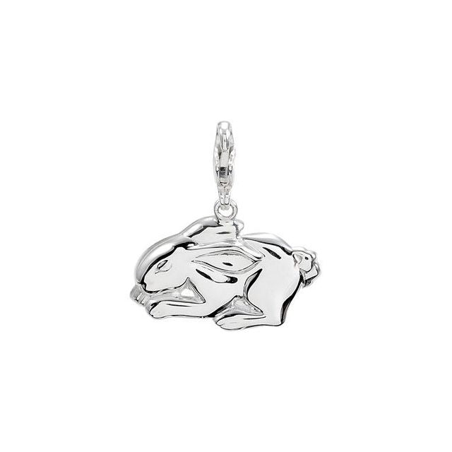 14K Gold Rabbit Charm/Pendant - Options Available