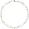 Sterling Silver Cultured White Freshwater Pearl 18