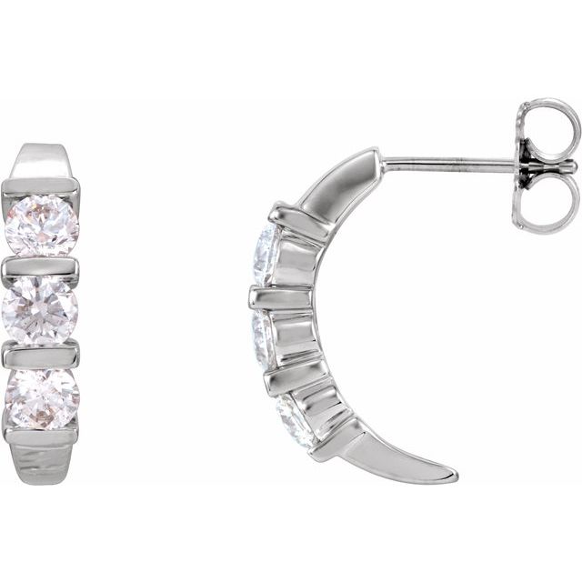 14K Gold Natural Diamond Earrings - Options Available