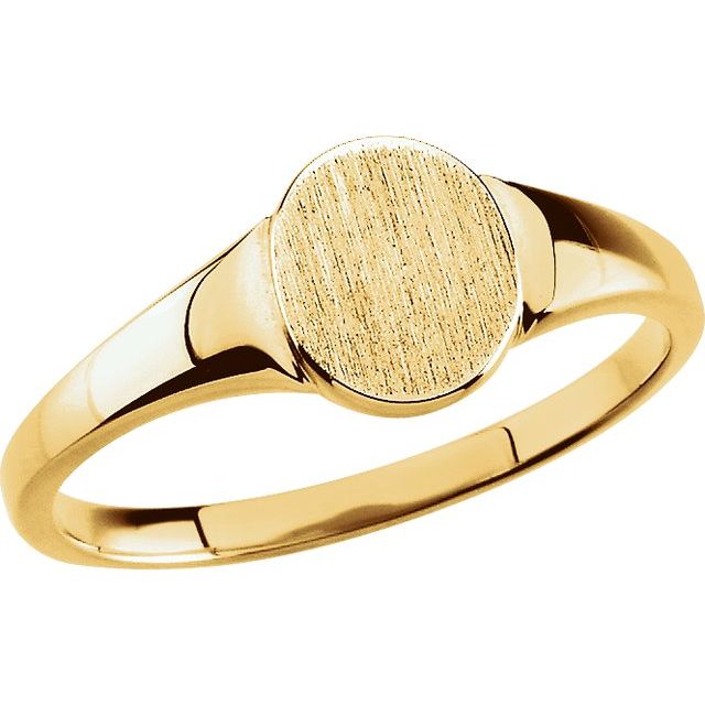 14K Gold Signet Ring - Options Available