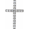 14K Yellow Gold Petite Cross Pendant with 1/2 CTW Natural Diamonds