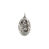 Sterling Silver 19x14  mm Oval St. Christopher 18