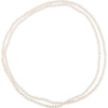 72-Inch 8-8.5 mm Cultured White Freshwater Pearl Necklace - Timeless Elegance