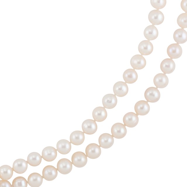 72-Inch 8-8.5 mm Cultured White Freshwater Pearl Necklace - Timeless Elegance