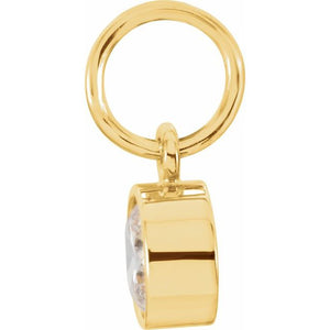 Posh Mommy Imitation Garnet Birthstone Charm