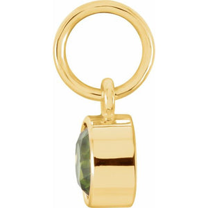 Posh Mommy Imitation Garnet Birthstone Charm