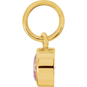 Posh Mommy Imitation Garnet Birthstone Charm