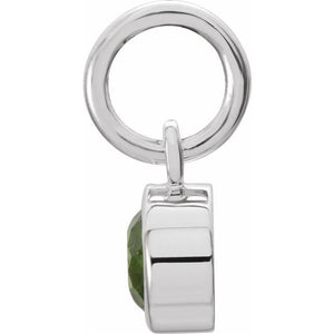 Posh Mommy Imitation Garnet Birthstone Charm
