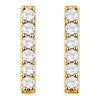 14K Yellow 1/10 CTW Natural Diamond Bar Earrings