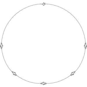 1 CTW Lab-Grown Diamond Necklace in 14K Gold