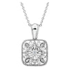 Sterling Silver .05 CTW Natural Diamond Filigree  18