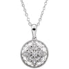 Sterling Silver .05 CTW Natural Diamond 18