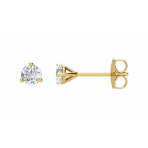 14K White Gold Natural Diamond Stud Earrings with 1/5 CTW
